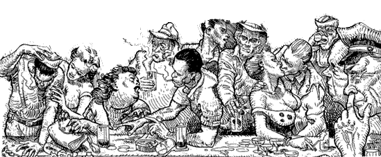 santa ceia de bukowski